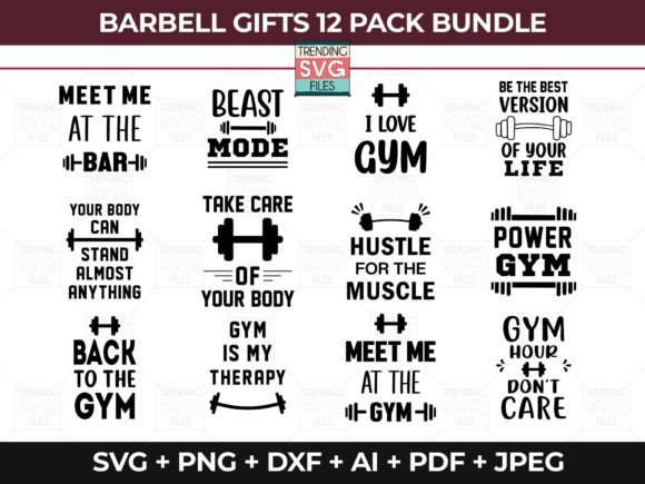 Barbell Svg Bundle: A Comprehensive Evaluation for Fitness Designers