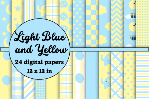 Blue and Yellow Baby Digital Papers: A Comprehensive Guide to Selection and Application