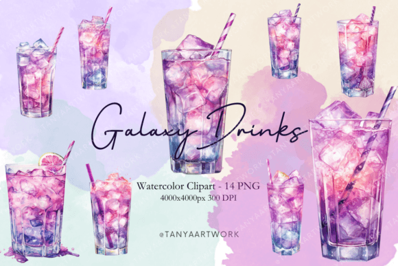 Galaxy Drink: Elevating Visuals with AI-Generated Art