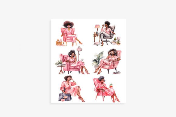 Girl Motivational Sticker Sheet for Creative Projects