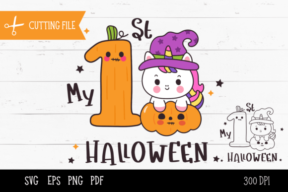 My First Halloween with Cute Unicorn: A Digital Design Evaluation