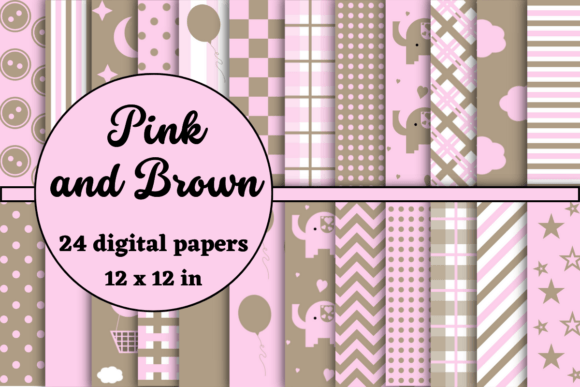 Pink and Brown Baby Digital Papers: The Ultimate Toolkit for Modern Creators