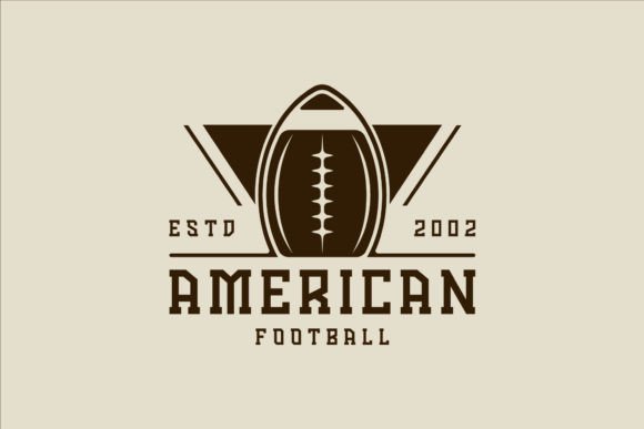 Revitalizing Brand Identity with American Football Logo Vintage Vector Assets