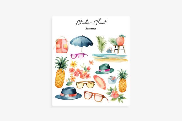 Summer Digital Planner Stickers: Elevate Your Visual Workflow